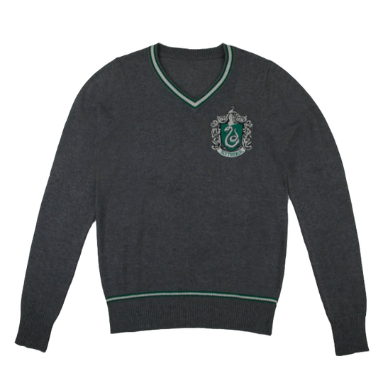 Harry Potter - Slytherin - Grey Knitted Sweater - Small
