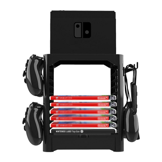 JYS Hållbar multifunktionell förvaringsstativ med stor kapacitet för Nintendo Switch Skivstödsbrytare Mainframe Rack Dis