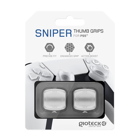 Gioteck Sniper Thumb Grips (Translucent White)