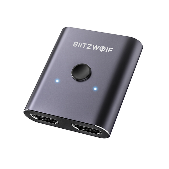 BlitzWolf® BW-HDC2 dubbelriktad HDMI-switch 1 ingång 2 utgång / 2 ingång 1 utgång HDMI-splitter 1080P Videodisplay Dongl