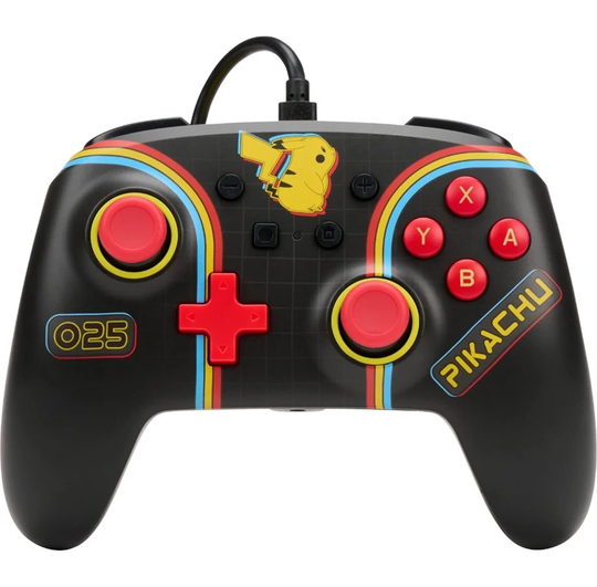 PowerA Enhanced Wired Controller for Nintendo Switch– Pokémon: Pikachu Arcade
