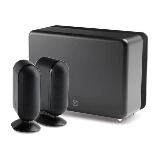 Q Acoustics 7000KSi 2.1 kaiutinsarja, musta