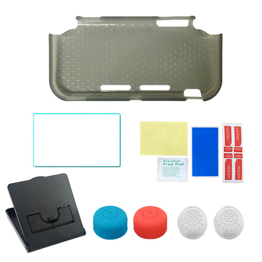 TPU-skyddsfoderkonsol Tempererad film Rocker Cap Kit för Nintendo Switch Lite-spelkonsol