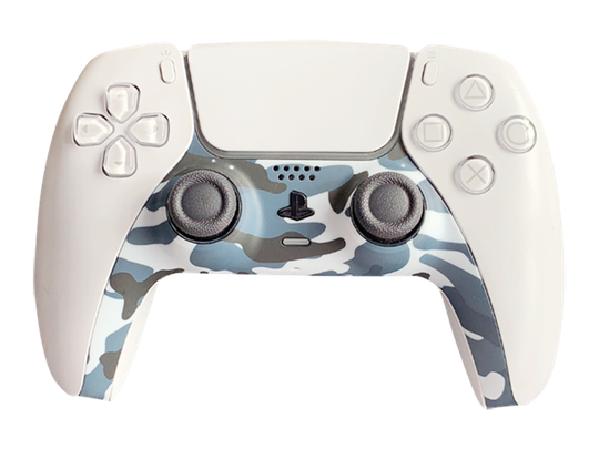Piranha PS5 Controller Skins - Camo Blue