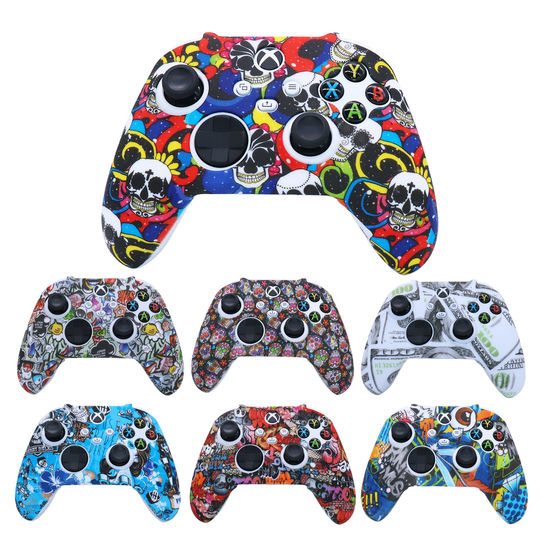 RALAN Anti-slip Soft Silikonskyddsfodral Cover Skins för Microsoft Xbox Series SX Game Controller Gamepad
