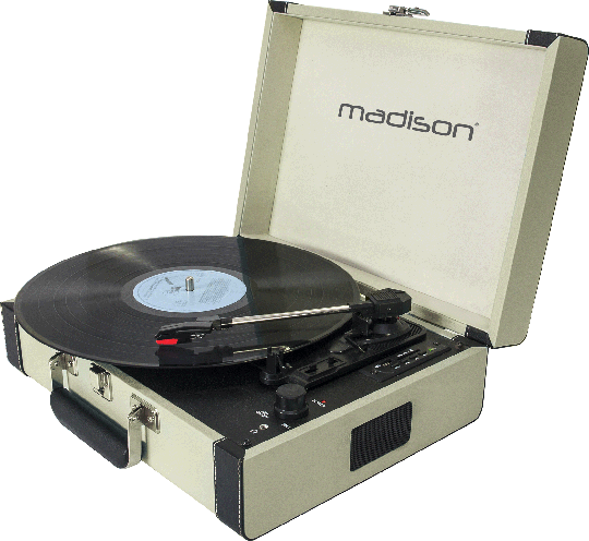 Vintage Levysoitin Bluetoothilla (Cream) - MADISON