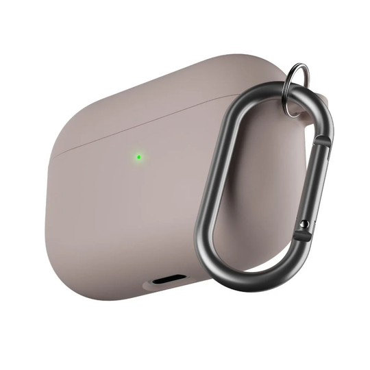 KeyBudz - PodSkinz HyBridShell Series Keychain Case - Premium hard shell triple layer case for your Airpods Pro (Color: Pastel Pink)