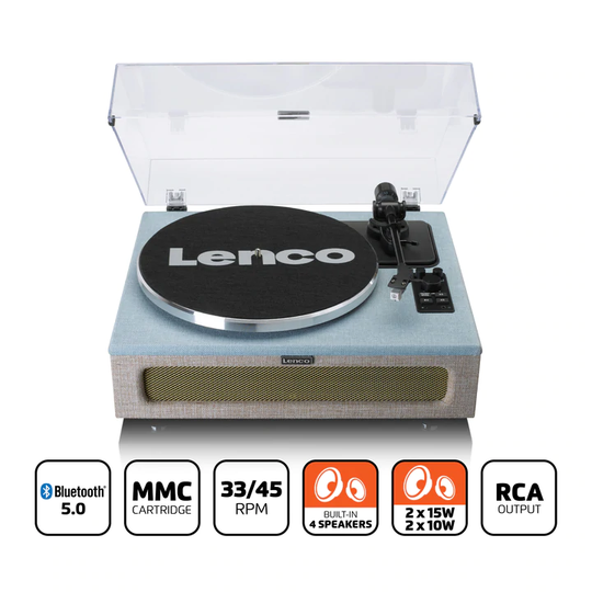 Lenco LS-440 Bluetooh levysoitin, sininen/beige