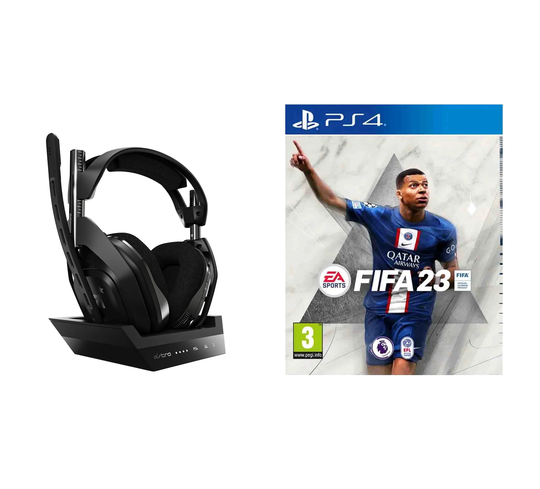 ASTRO - A50 Wireless + Base Station for PlayStation® 4/PC - PS4 GEN4 + FIFA 23 (Nordic)