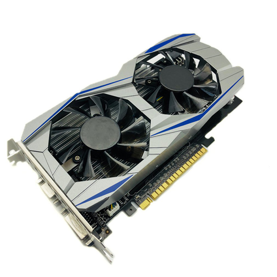 Professional GTX1050TI 2GB DDR5 Graphics Card Silver blue 128Bit HDMI DVI VGA GPU Game Video Card For NVIDIA PC Gaming