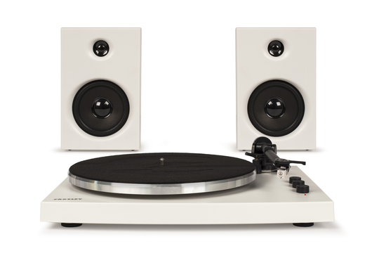 Crosley T150 levysoitin kaiuttimilla (valkoinen)